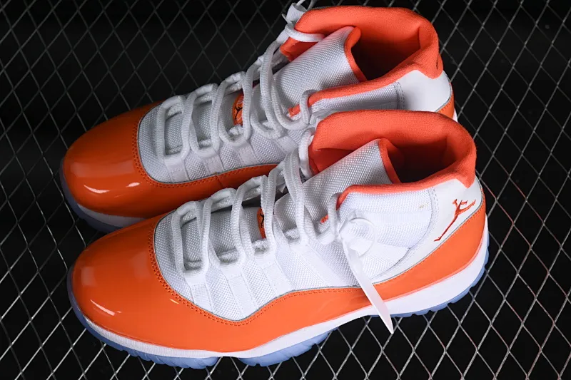 All categories Air Jordan Jordan series basketball shoes Air Jordan 11 Air Jordan 11 Retro "White orange" AJ11 Joe 11 white orange 378037-002